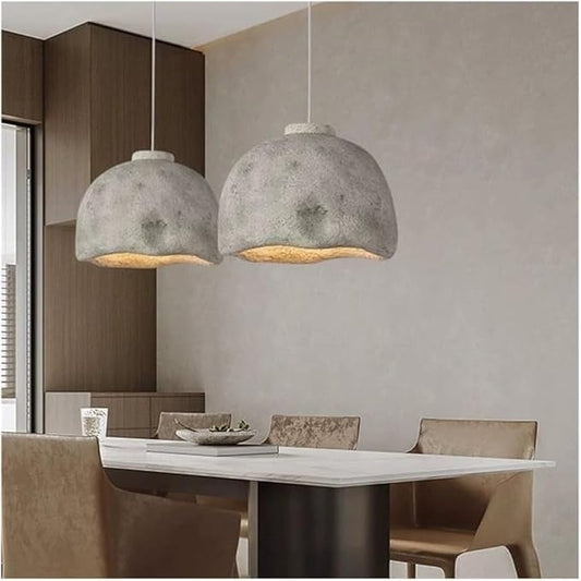 Resin Shade Retro Dome Pendant Light Fixture - V-intage Antique Chandelier