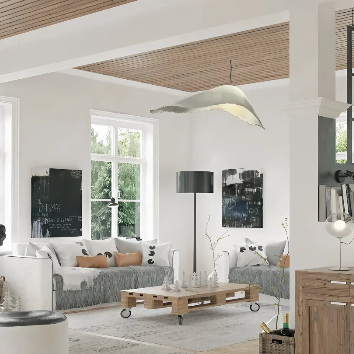 Wassabi Chandelier: Unique Lighting Fixture LW-0038